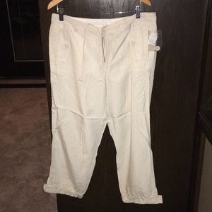 NWT GAP pants extra soft tan/cream sz 12